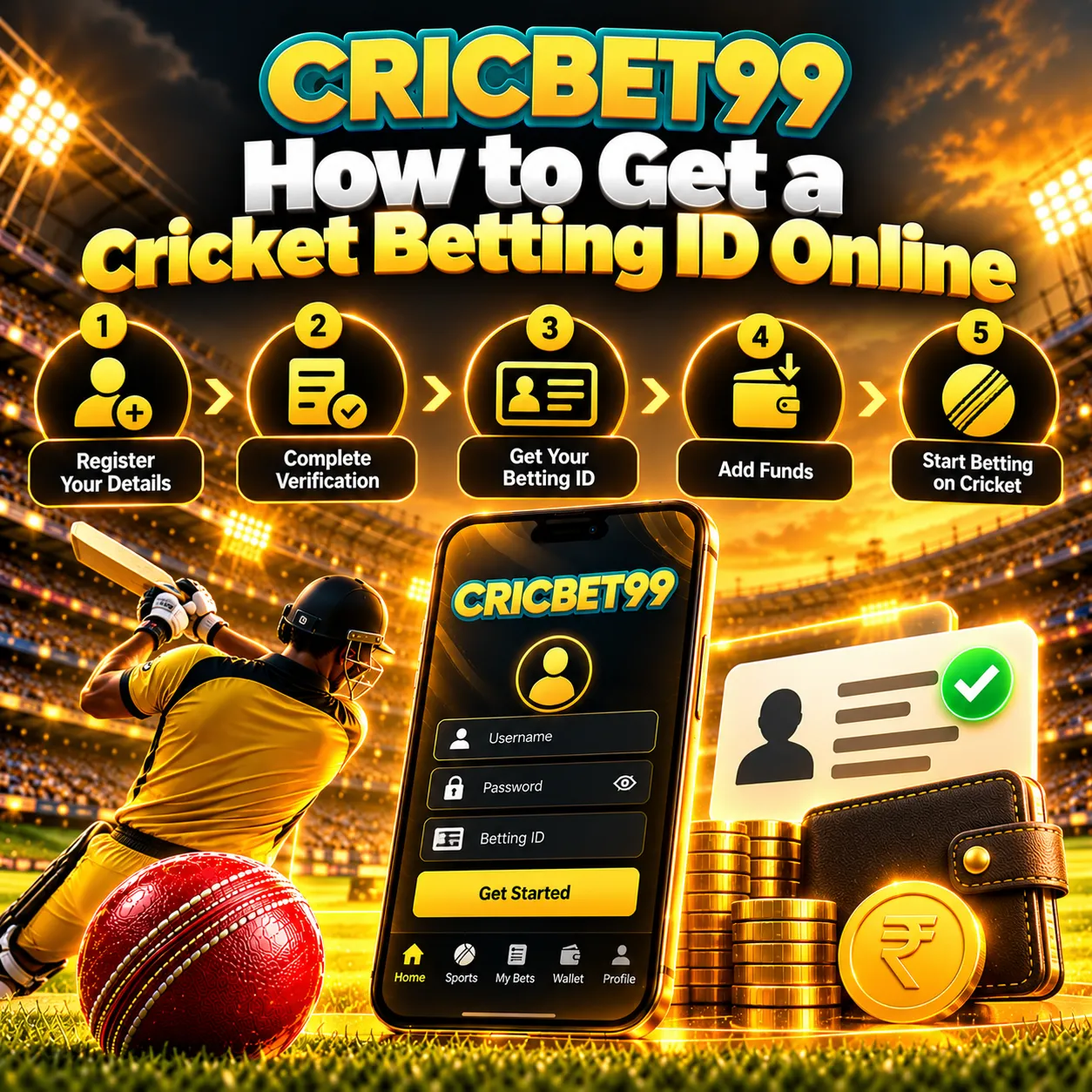 How to Get a Cricket Betting ID Online