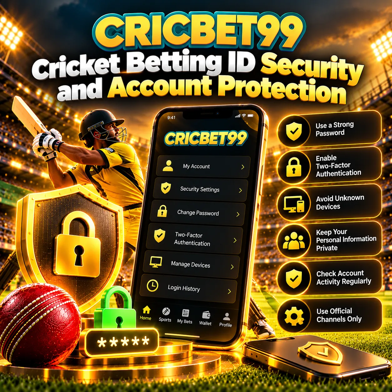 Cricket Betting ID Security and Account Protection