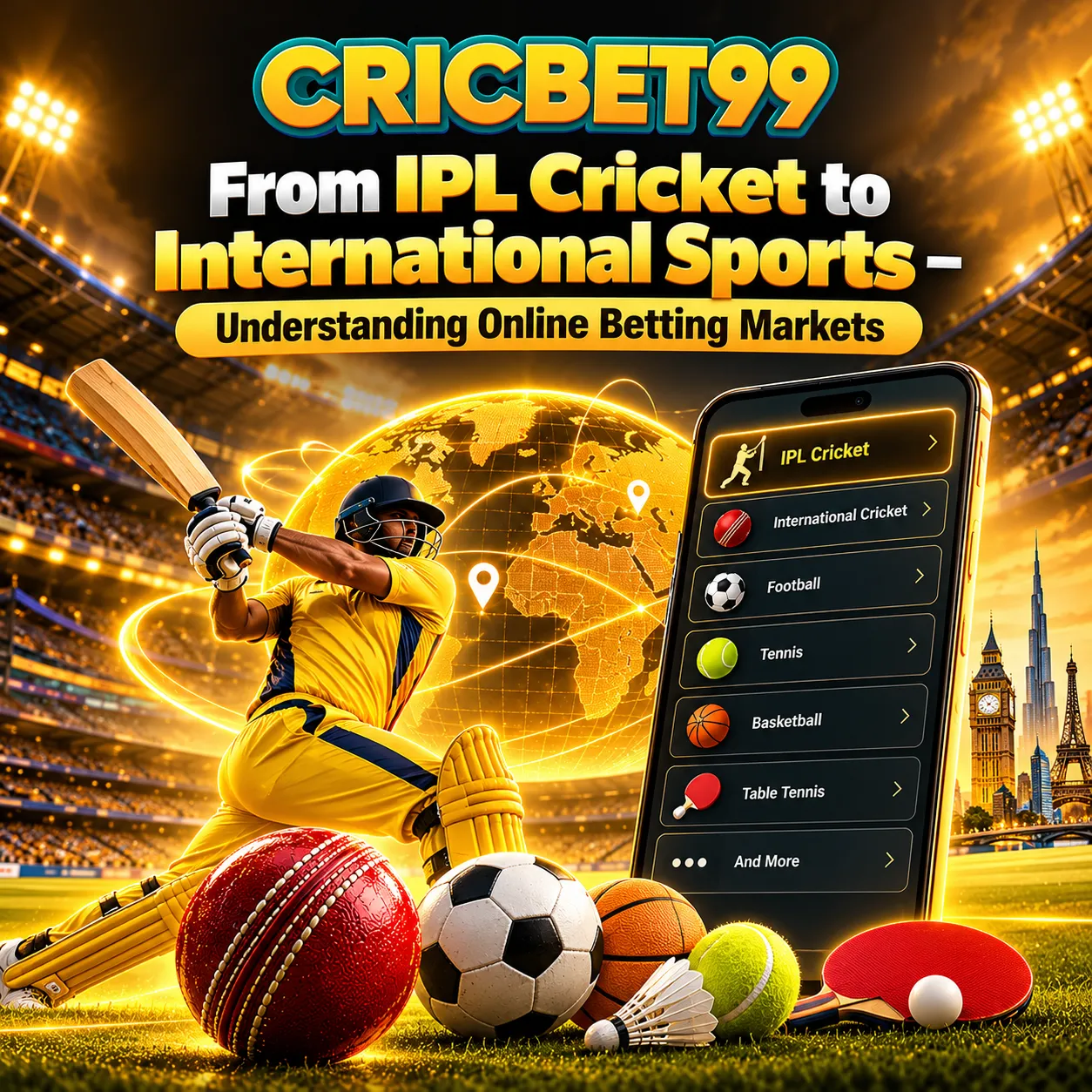 From IPL Cricket to International Sports – Understanding Online Betting Markets