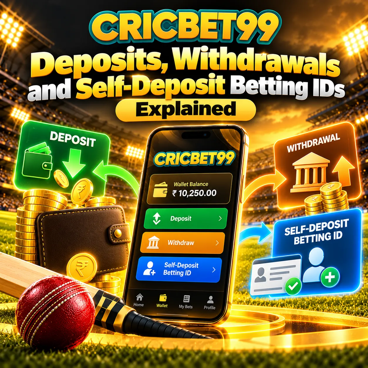 Deposits, Withdrawals and Self-Deposit Betting IDs Explained